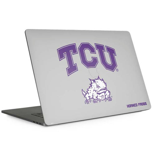 Texas Christian University Horned Frogs Logo Print MacBook Skins